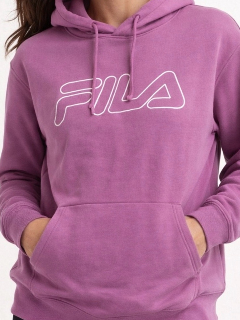 FILA | Purple | Fleece Hoodie Sweatshirt XXL